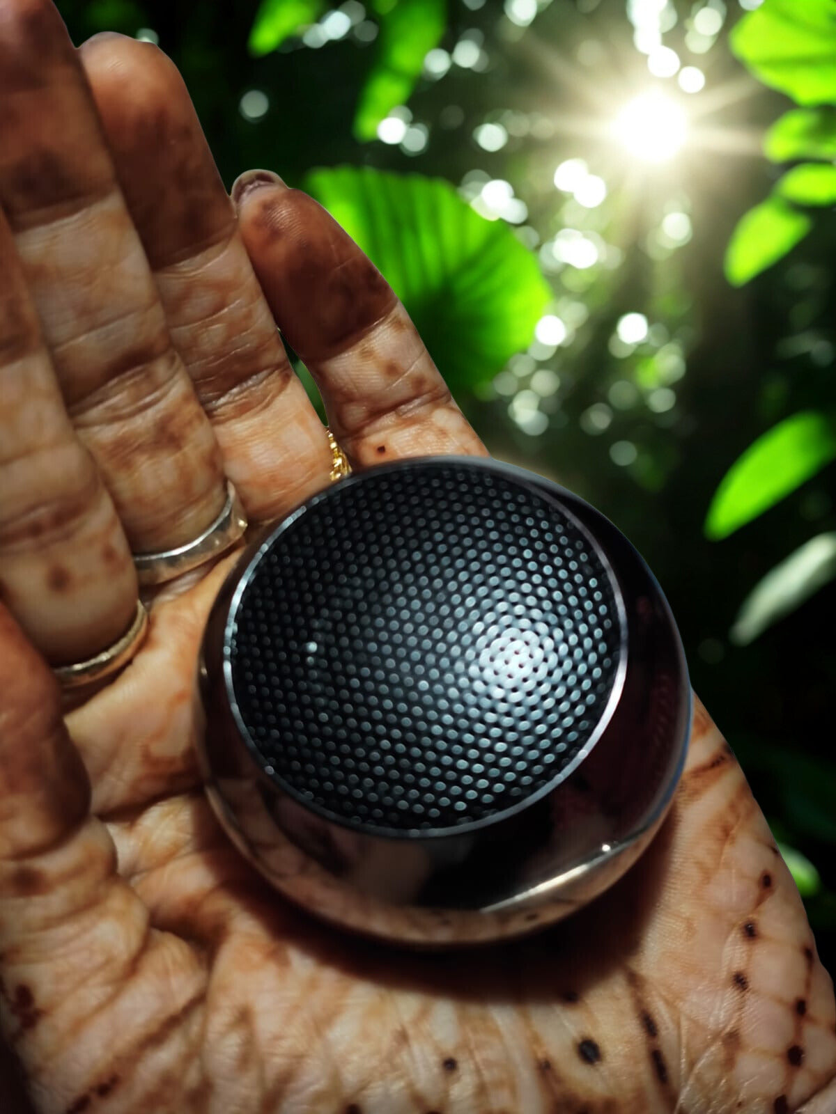 Chhotu golu Bluetooth Speaker – Compact Portable Metallic Silver Wireless Speaker with Premium Sound