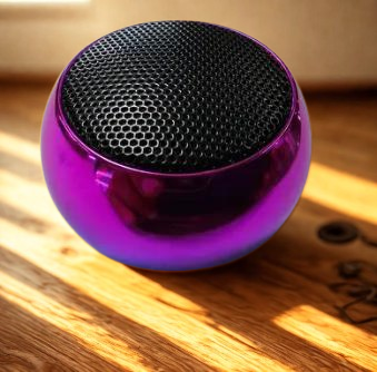 Chhotu Todu Bluetooth Speaker – Compact Portable Metallic Purple Pink Wireless Speaker with Premium Sound