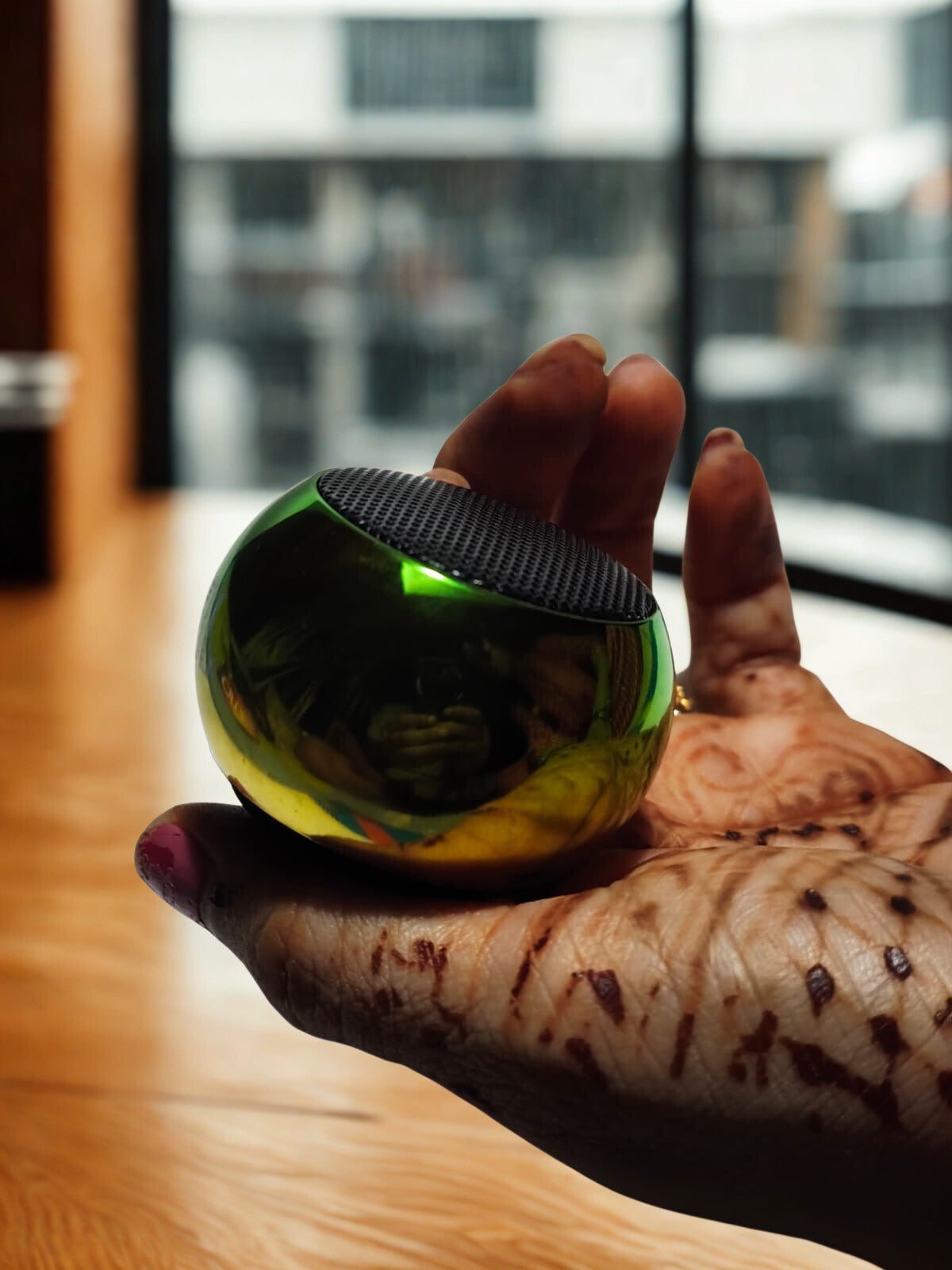 Chhotu Motu Bluetooth Speaker – Compact Portable Metallic Green Wireless Speaker with Premium Sound