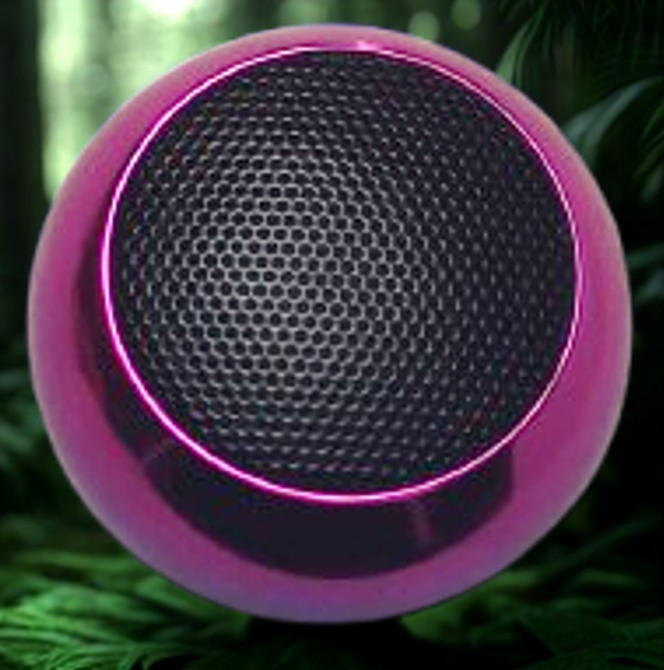 Chhotu Todu Bluetooth Speaker – Compact Portable Metallic Purple Pink Wireless Speaker with Premium Sound