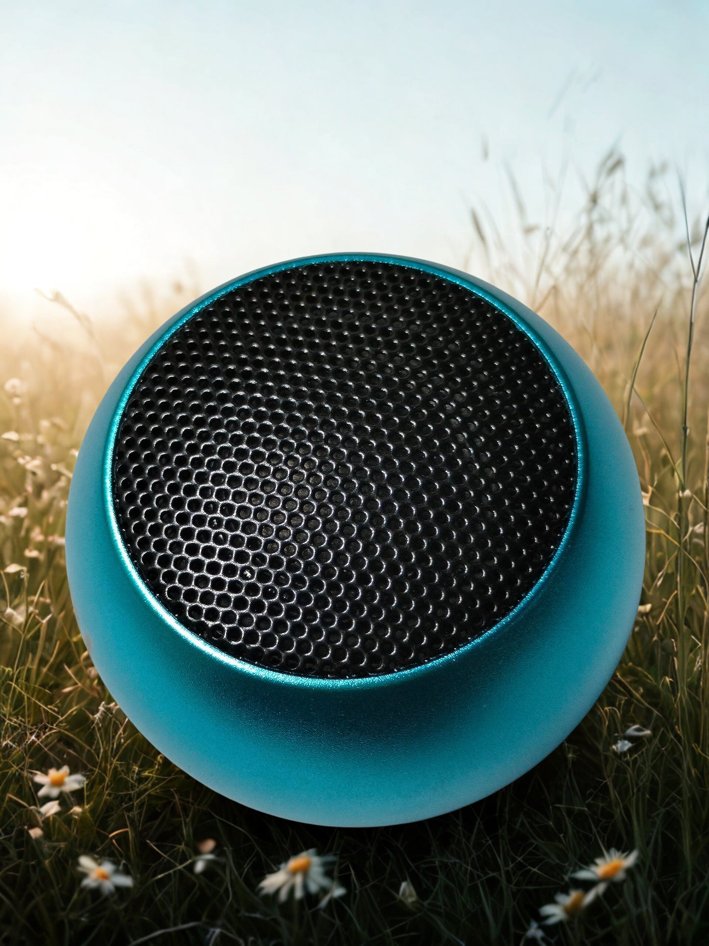 Chhotu Laddu Bluetooth Speaker – Compact Portable Metallic Blue Wireless Speaker with Premium Sound