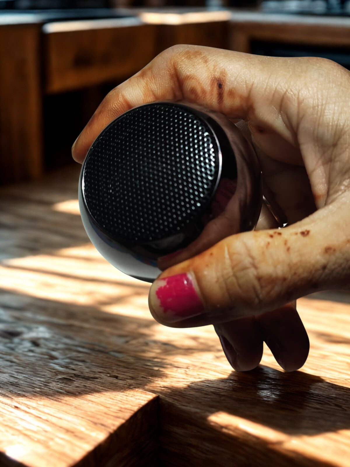 Chhotu golu Bluetooth Speaker – Compact Portable Metallic Silver Wireless Speaker with Premium Sound