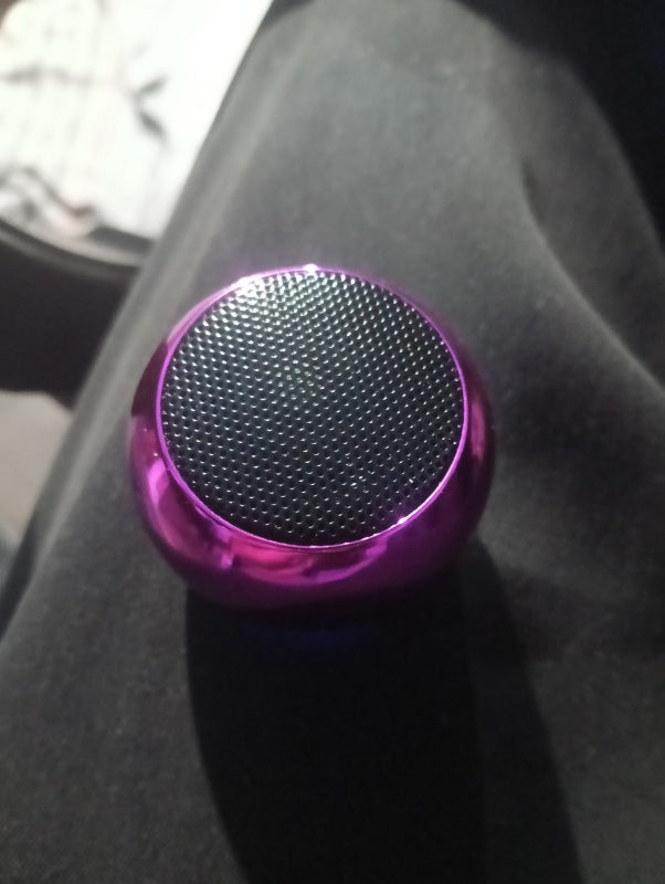 Chhotu Todu Bluetooth Speaker – Compact Portable Metallic Purple Pink Wireless Speaker with Premium Sound