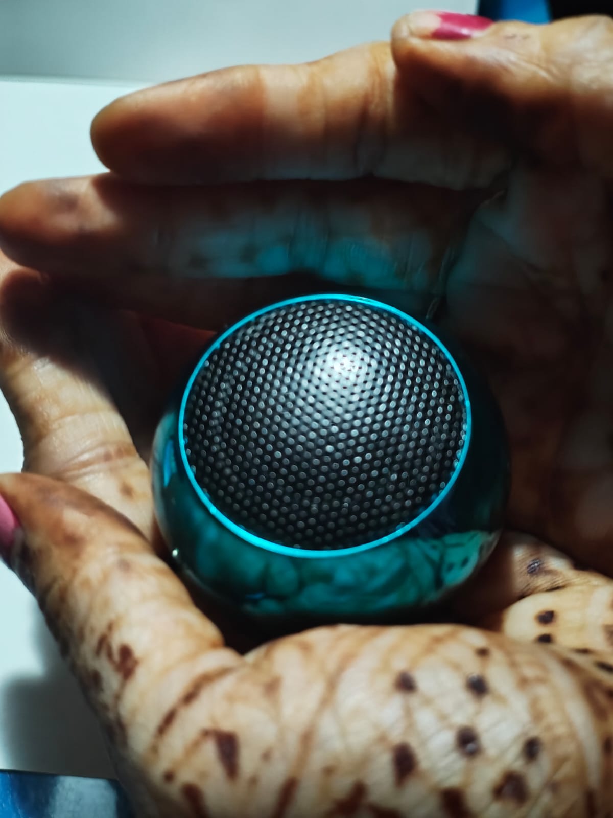 Chhotu Laddu Bluetooth Speaker – Compact Portable Metallic Blue Wireless Speaker with Premium Sound