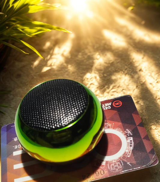 Chhotu Motu Bluetooth Speaker – Compact Portable Metallic Green Wireless Speaker with Premium Sound