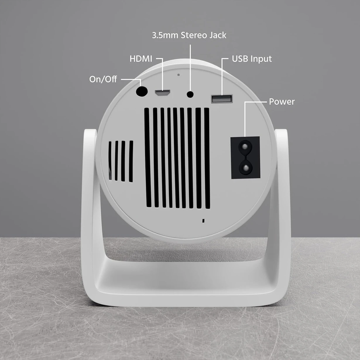 HY300 Portable Android Projector with WiFi & Bluetooth Support (Pack of 1)
