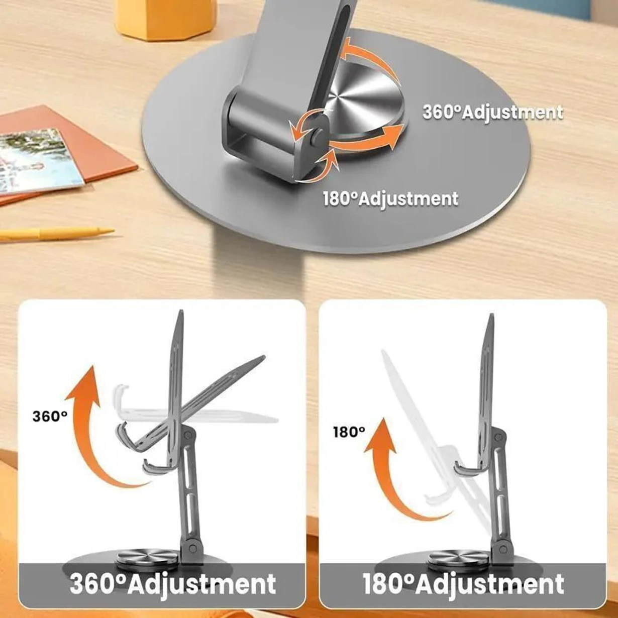 Adjustable Mobile Phone Stand Holder for Desk, Table & Video Calls (Pack of 3)
