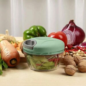Mini Handy Compact Chopper with 3 Blades and Pull Cord Operation